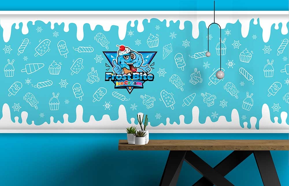Frostbite Ice Cream logo design by yoecha