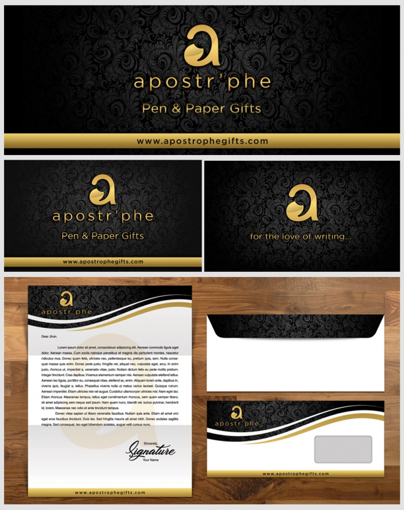 Apostrphe logo design by Realistis