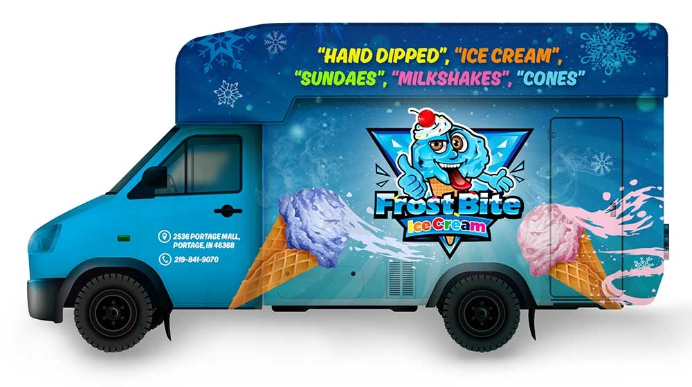 Frostbite Ice Cream logo design by yoecha