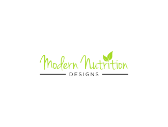 Modern Nutrition Designs logo design by y7ce