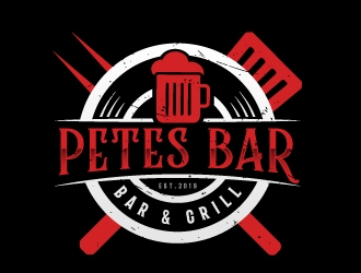 Petes Bar logo design by akilis13