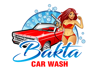 Bakta Car Wash logo design by haze