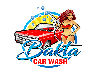 Bakta Car Wash logo design by haze