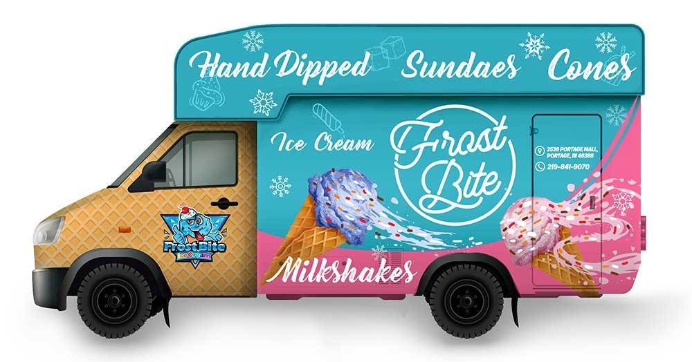 Frostbite Ice Cream logo design by yoecha