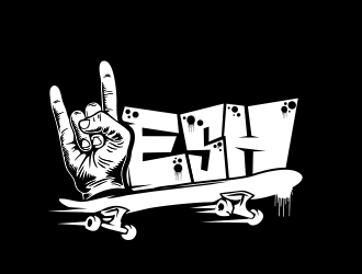 Hesh Skating logo design by madjuberkarya