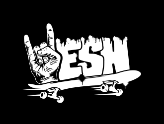 Hesh Skating logo design by madjuberkarya