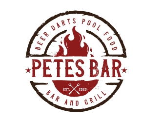 Petes Bar logo design by emberdezign