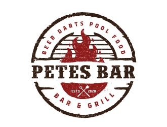 Petes Bar logo design by emberdezign