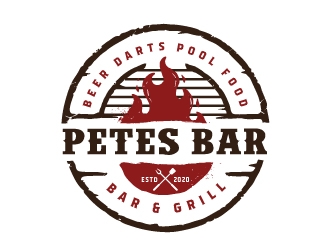 Petes Bar logo design by emberdezign