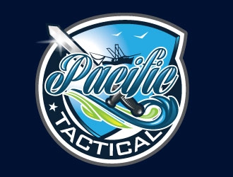 Pacific Tactical  logo design by seabitmedia