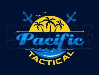 Pacific Tactical  logo design by seabitmedia