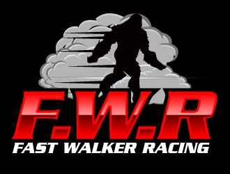 Fast Walker Racing  / F.W.R logo design by AamirKhan
