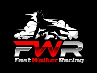Fast Walker Racing  / F.W.R logo design by jaize