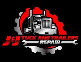 J&J TUCK AND TRAILERS REPAIR logo design by daywalker