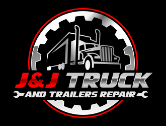 J&J TUCK AND TRAILERS REPAIR logo design by ingepro