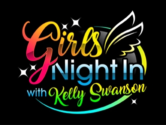 Girls Night In with Kelly Swanson logo design by MAXR