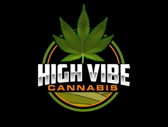 high vibe cannabis  logo design by AamirKhan