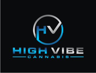 high vibe cannabis  logo design by bricton