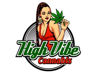 high vibe cannabis  logo design by DreamLogoDesign