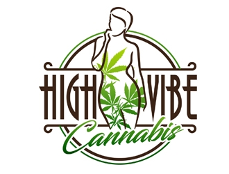 high vibe cannabis  logo design by DreamLogoDesign
