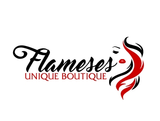 Flameses Unique boutique logo design by AamirKhan