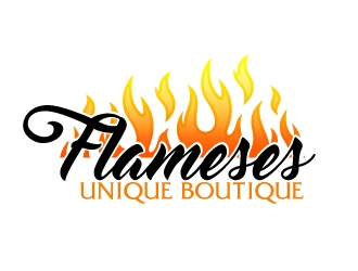 Flameses Unique boutique logo design by AamirKhan