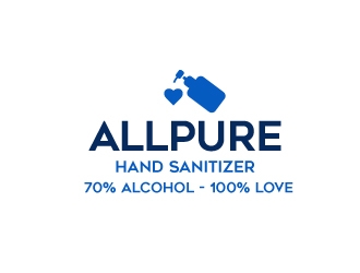 ALLPURE HAND SANITIZER logo design by aryamaity