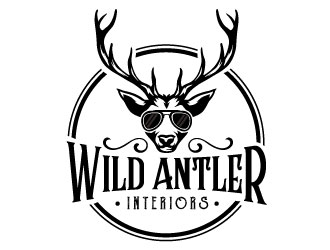Wild Antler Interiors logo design by REDCROW