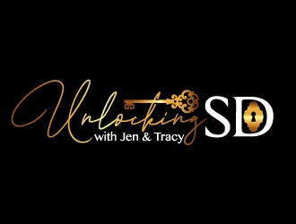 Unlocking SD with Jen & Tracy logo design by AamirKhan