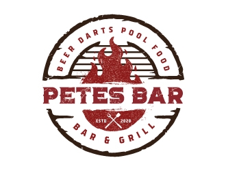 Petes Bar logo design by emberdezign