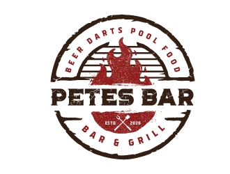 Petes Bar logo design by emberdezign