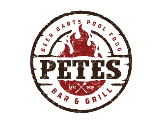 Petes Bar logo design by emberdezign