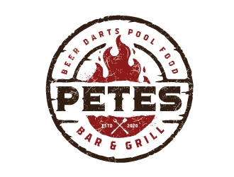 Petes Bar logo design by emberdezign