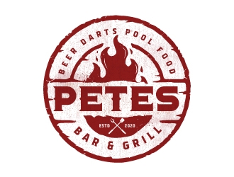 Petes Bar logo design by emberdezign