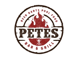 Petes Bar logo design by emberdezign