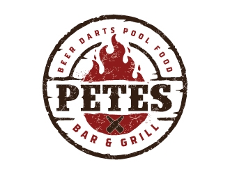Petes Bar logo design by emberdezign