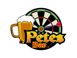 Petes Bar logo design by nona