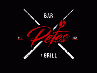 Petes Bar logo design by lestatic22