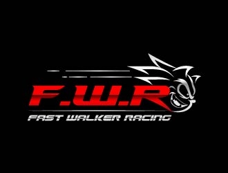 Fast Walker Racing  / F.W.R logo design by usef44