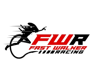 Fast Walker Racing  / F.W.R logo design by MarkindDesign