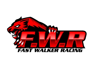 Fast Walker Racing  / F.W.R logo design by AamirKhan