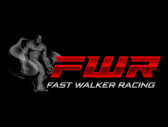 Fast Walker Racing  / F.W.R logo design by pencilhand