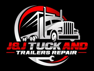 J&J TUCK AND TRAILERS REPAIR logo design by nexgen