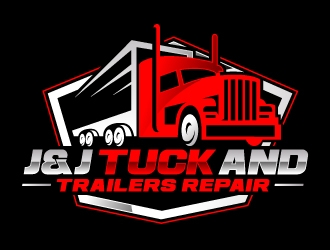 J&J TUCK AND TRAILERS REPAIR logo design by nexgen