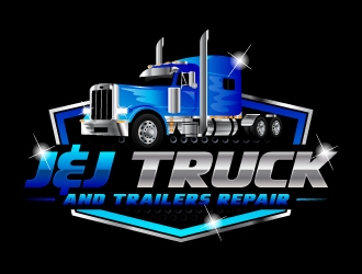 J&J TUCK AND TRAILERS REPAIR logo design by Kirito