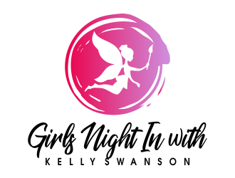 Girls Night In with Kelly Swanson logo design by JessicaLopes