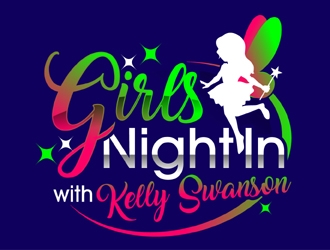 Girls Night In with Kelly Swanson logo design by MAXR