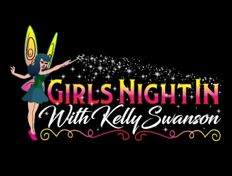 Girls Night In with Kelly Swanson logo design by Suvendu