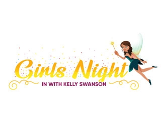 Girls Night In with Kelly Swanson logo design by LogoInvent