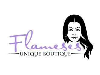 Flameses Unique boutique logo design by MAXR